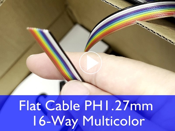 Flat Cable PH1.27mm 16-Way Multicolor, shipped to a long time customer in Spain.