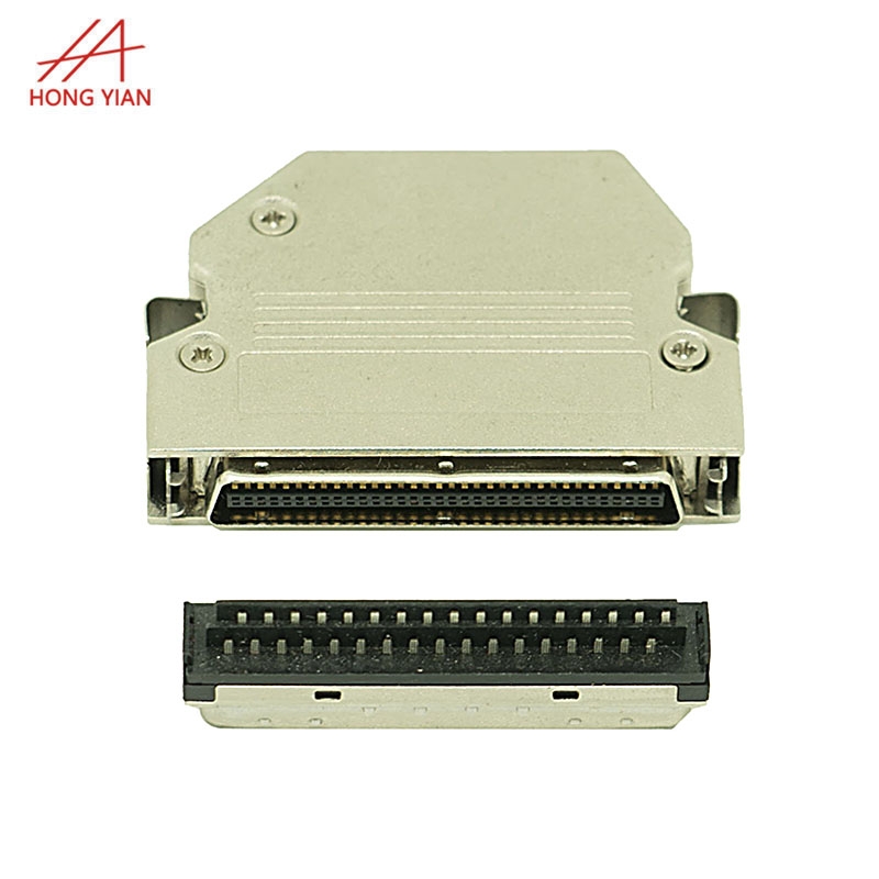 HPCN68P Cup Solder Type Zinc Plating Male SCSI Connector