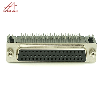 DB 50P 90 Degree Right Angle Dip Female SCSI Connector