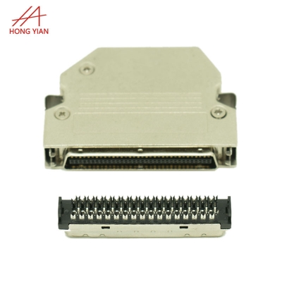 HPCN68P IDC Type Zinc Plating Male to  SCSI Connector