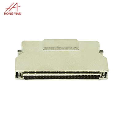 HPDB100P IDC Type Zinc Housing 180 Degree Outlet Male SCSI Connector