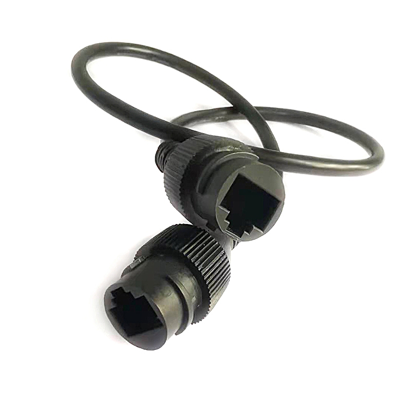 Round Female to Female RJ45 connectors Cable Assembly