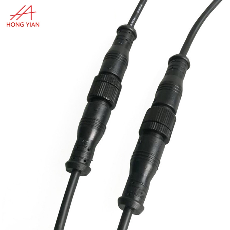 Waterproof Plug  3P  Assembly Cable M12 Circular Automotive Connector