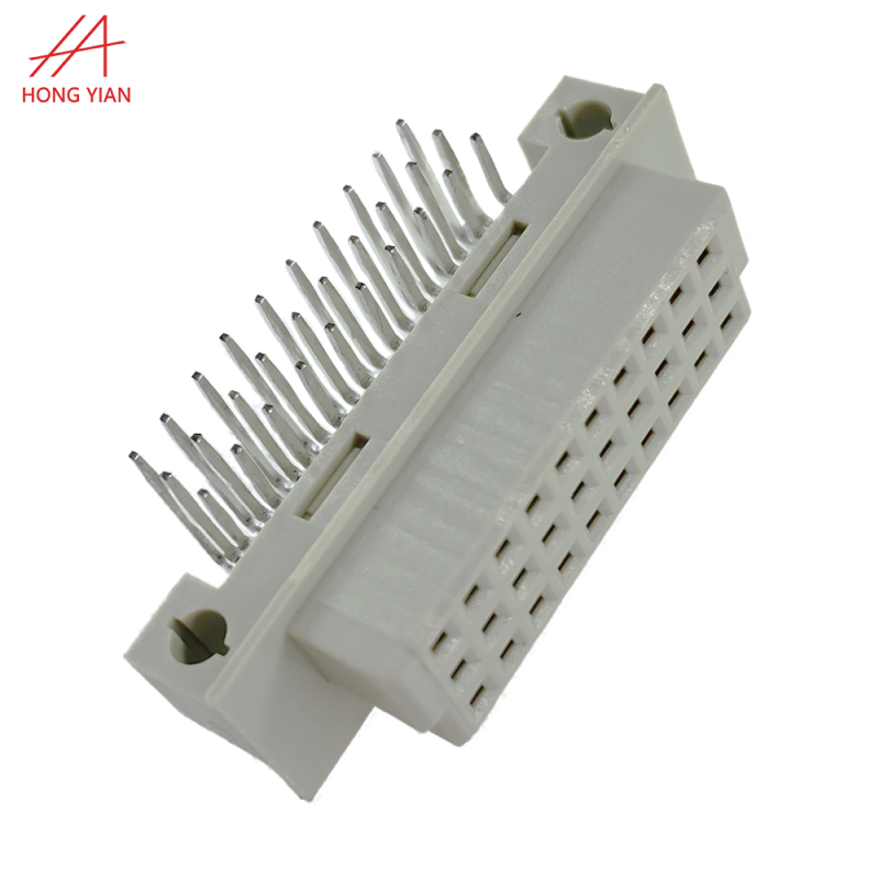 Pitch 2.54mm Triple Row Right Angle 90 Degree Female 30Pin Din41612 Connector