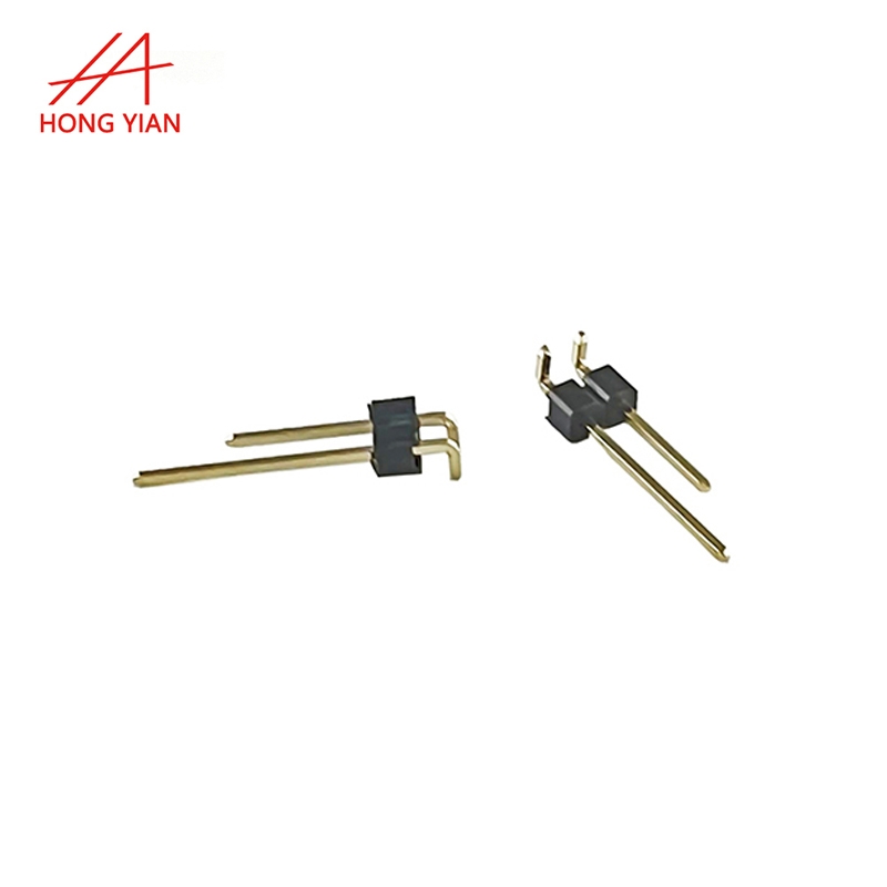 Pitch 2.0mm Right Angle Single Row 2Pin Male Pin Header