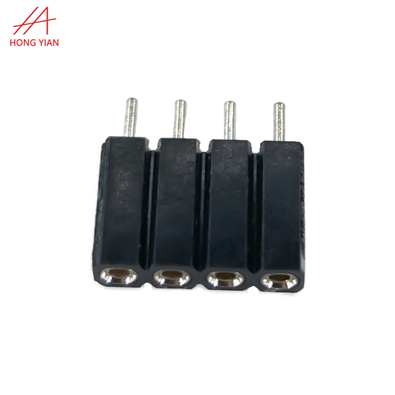 Pitch 2.0mm Single Row H8.5mm 4Pin Round Pin Female Header