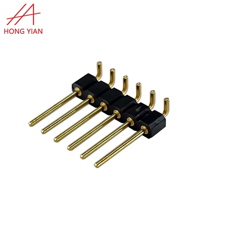 2.0mm 2.54mm 3.96mm 5.08mm Single Row 90 degree 2-40Pin Round Pin Male Header