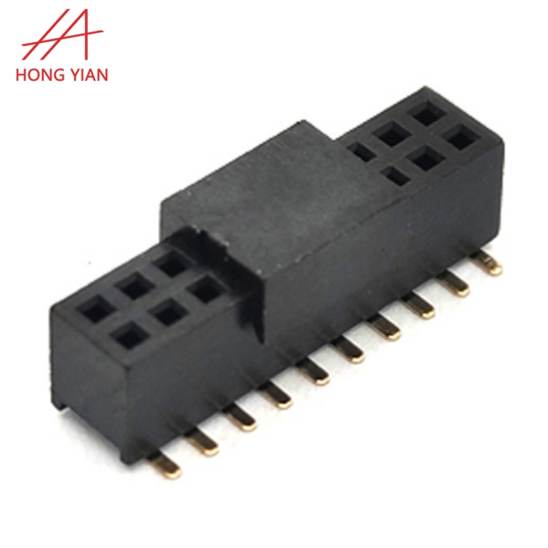 Pitch 2.54mm H7.1mm Double Row 2*10P SMT Female Pin Header Connector