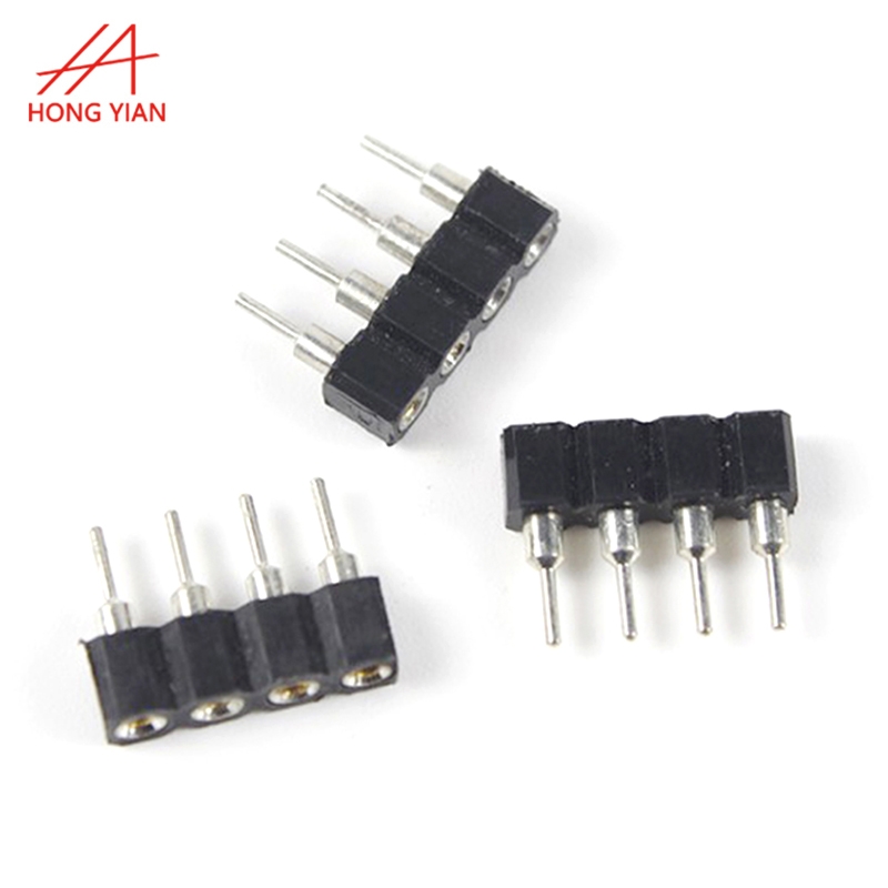 2.54mm Socket Connector Single Row Straight 4Pin Round pin