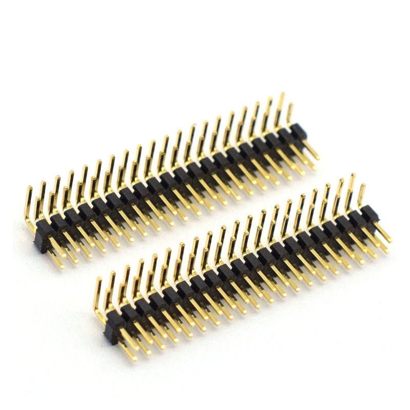 2.0mm Pin Header 2 Row/3 Rows Right Angle 90 Degree Male Header Connector