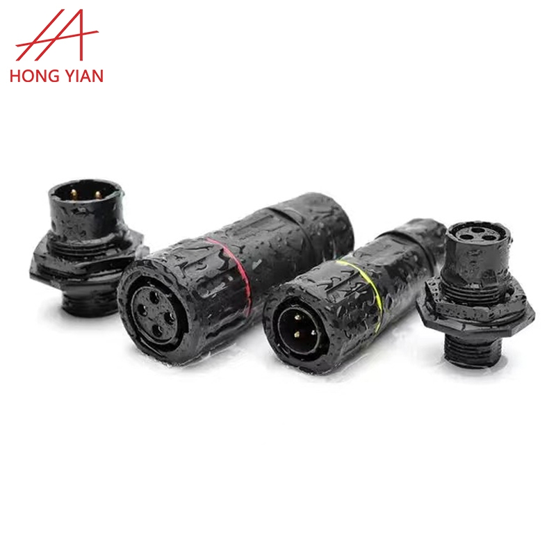 Wire and cable electrical round IP68 waterproof connector 2 pin 3 pin 4pin waterproof connector wire cable connector waterproof