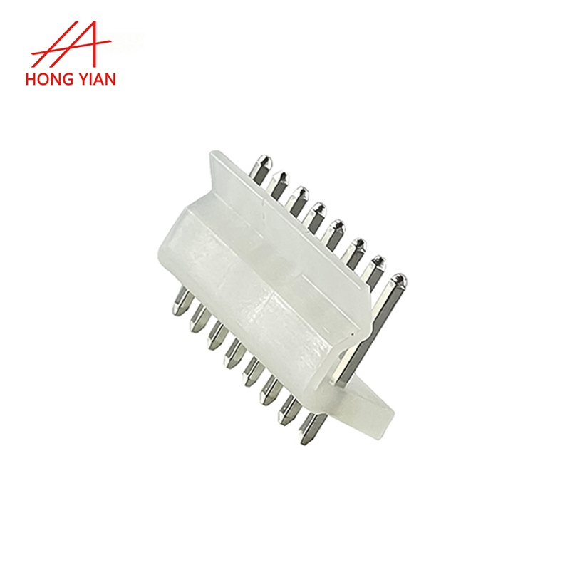 Pitch 3.96mm Single Row Straight Angle 180 Degree Wafer Housing Connector