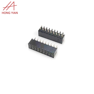 Pitch 2.0mm H8.5mm 18P Double Row Straight Angle 180 Degree Female Header