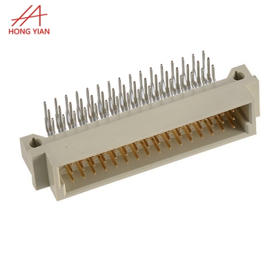 Pitch 2.54mm Triple Row Right Angle 90 Degree 48Pin Male Din41612 Connector