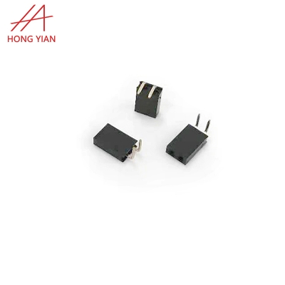 Pitch 2.54mm 2P Single Row Right Angle 90 Degree Female Pin Header Connector