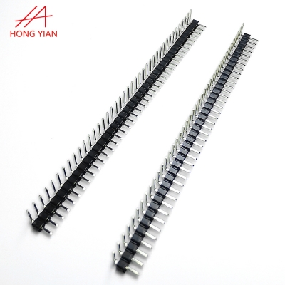 2.0mm Pin Header Single Row Single Plastic 90 Degree Male Pin Header