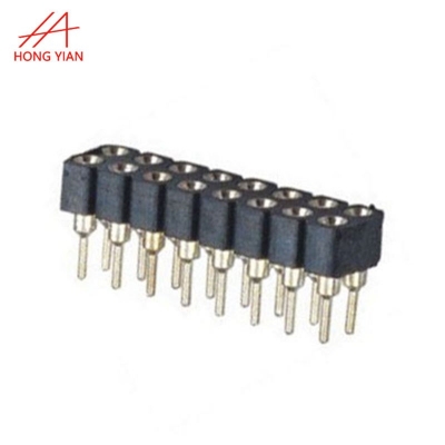 2.54mm Swiss Machine Rounded Female Header - Round Pin Strip Connector